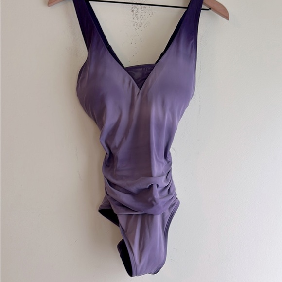 Lands' End Other - Lands End Ombré Ruched One Piece Swimsuit